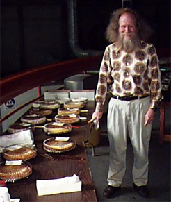Larry Shaw, the founder of Pi Day, at the San Francisco Exploratorium
