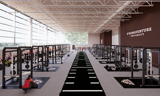 Pictured_A rendering of the Strength and Conditioning Center